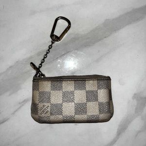 LOUIS VUITTON Damier Azur Key Pouch